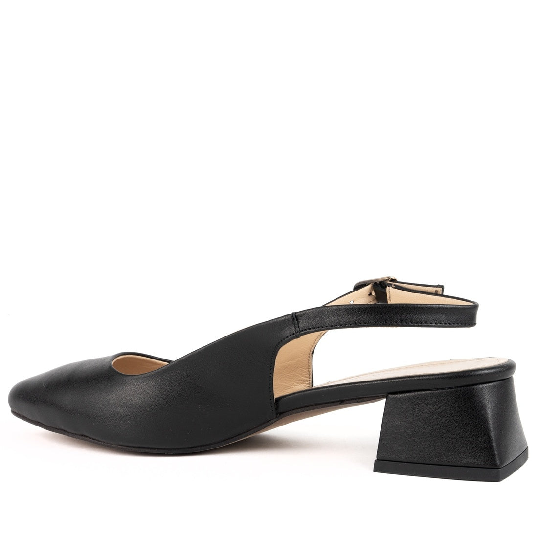 black classic part-open pumps