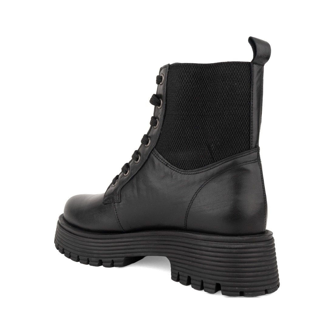 black casual closed booties