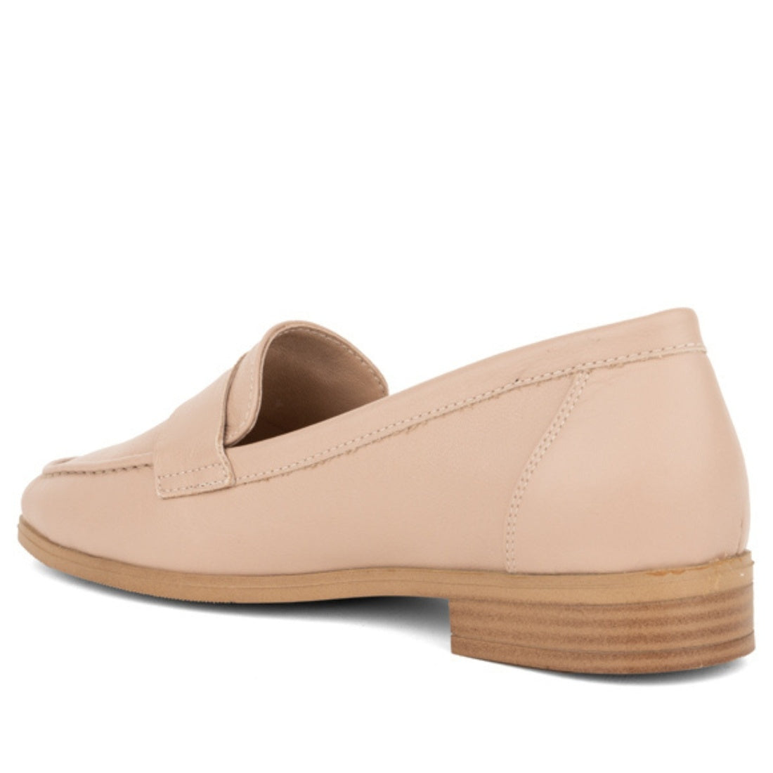 beige casual closed loafers