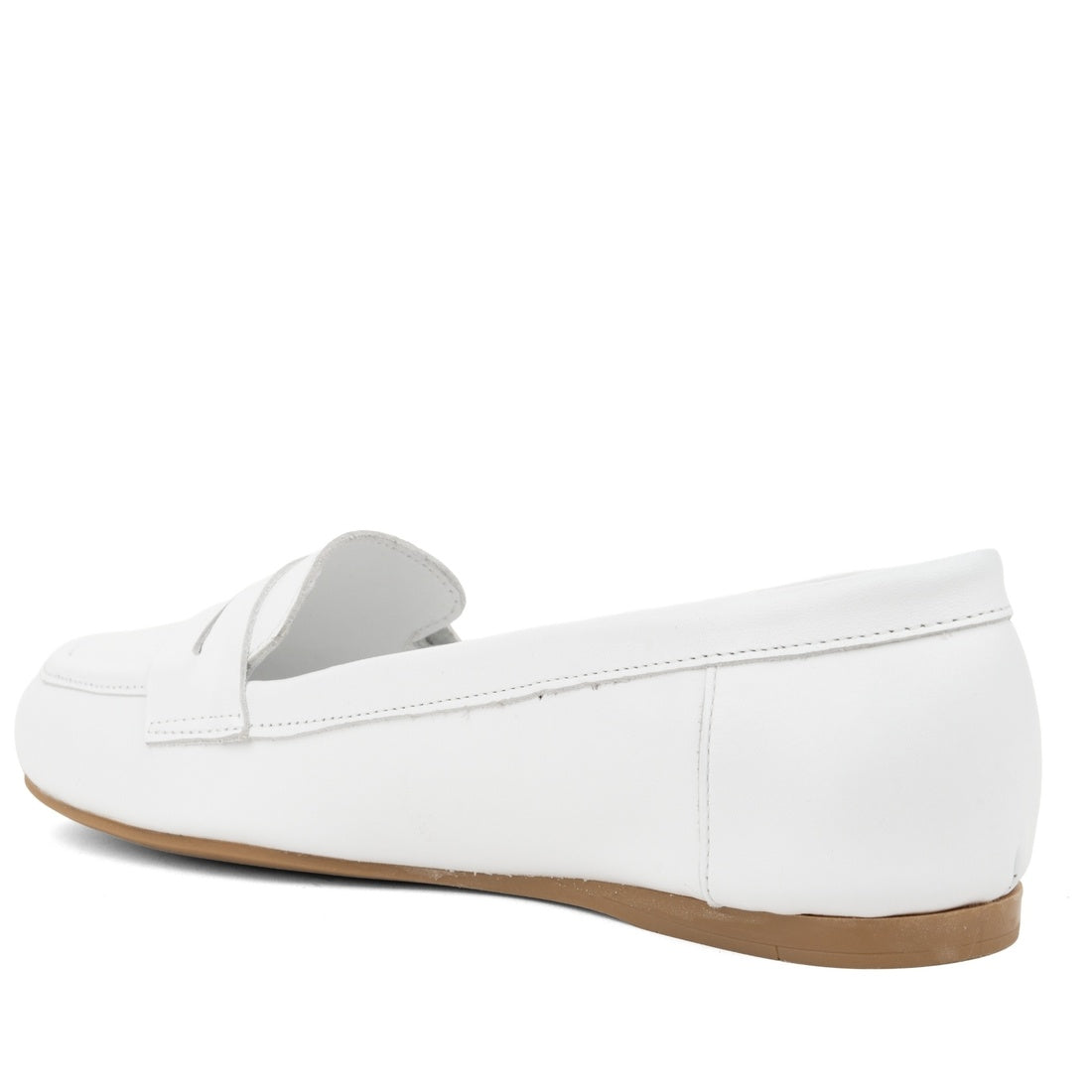 white casual closed ballerinas
