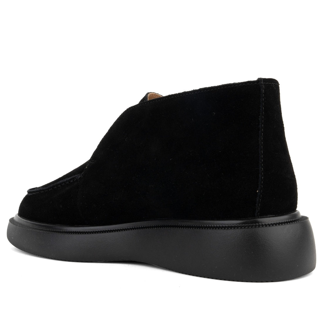 black casual closed booties