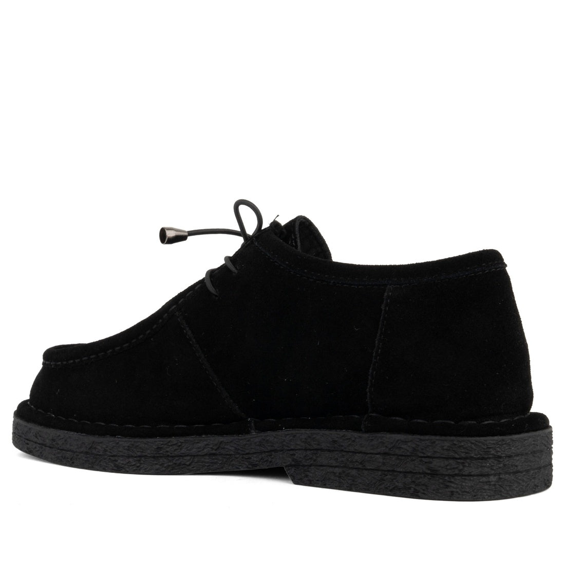 black casual closed mocasins