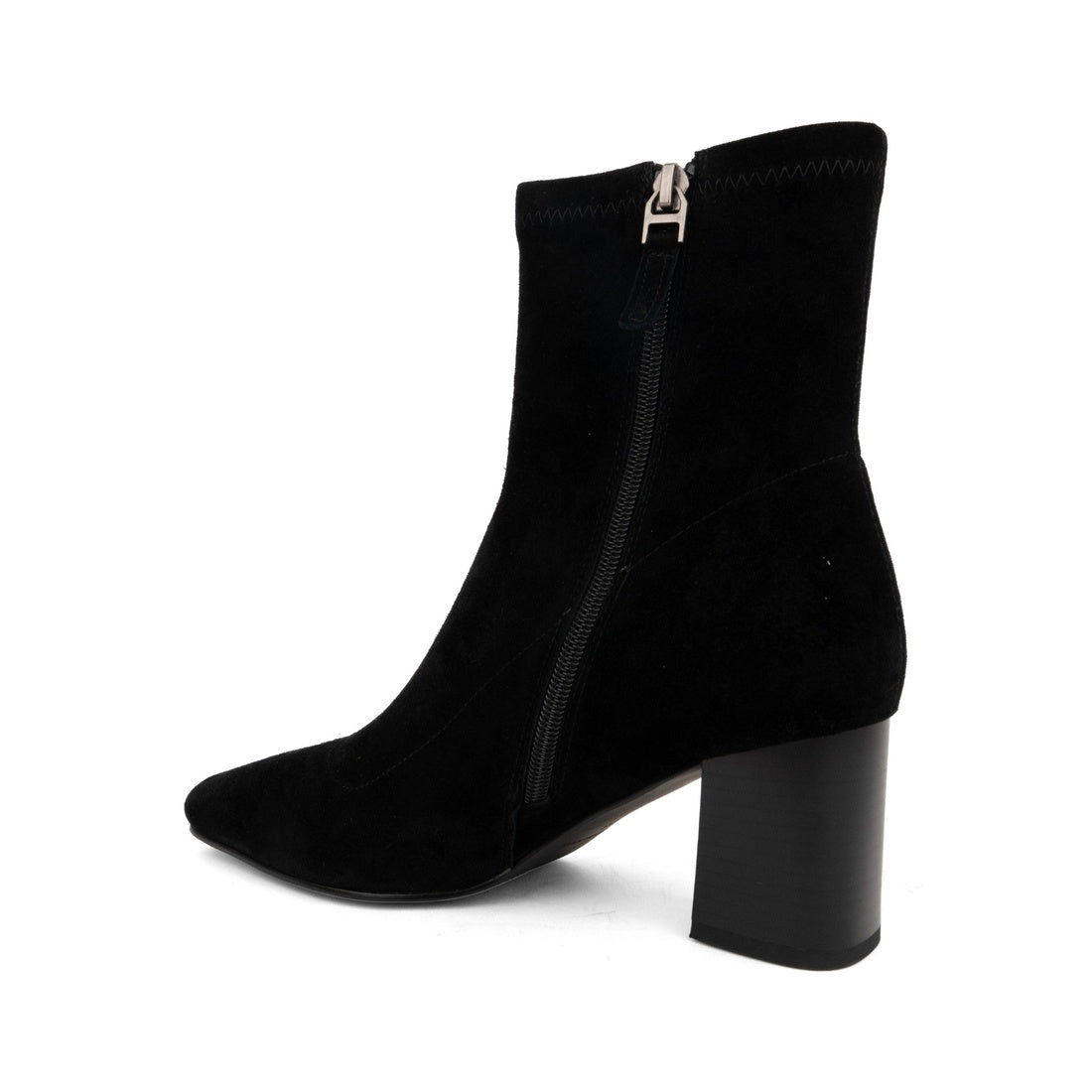 black elegant closed booties