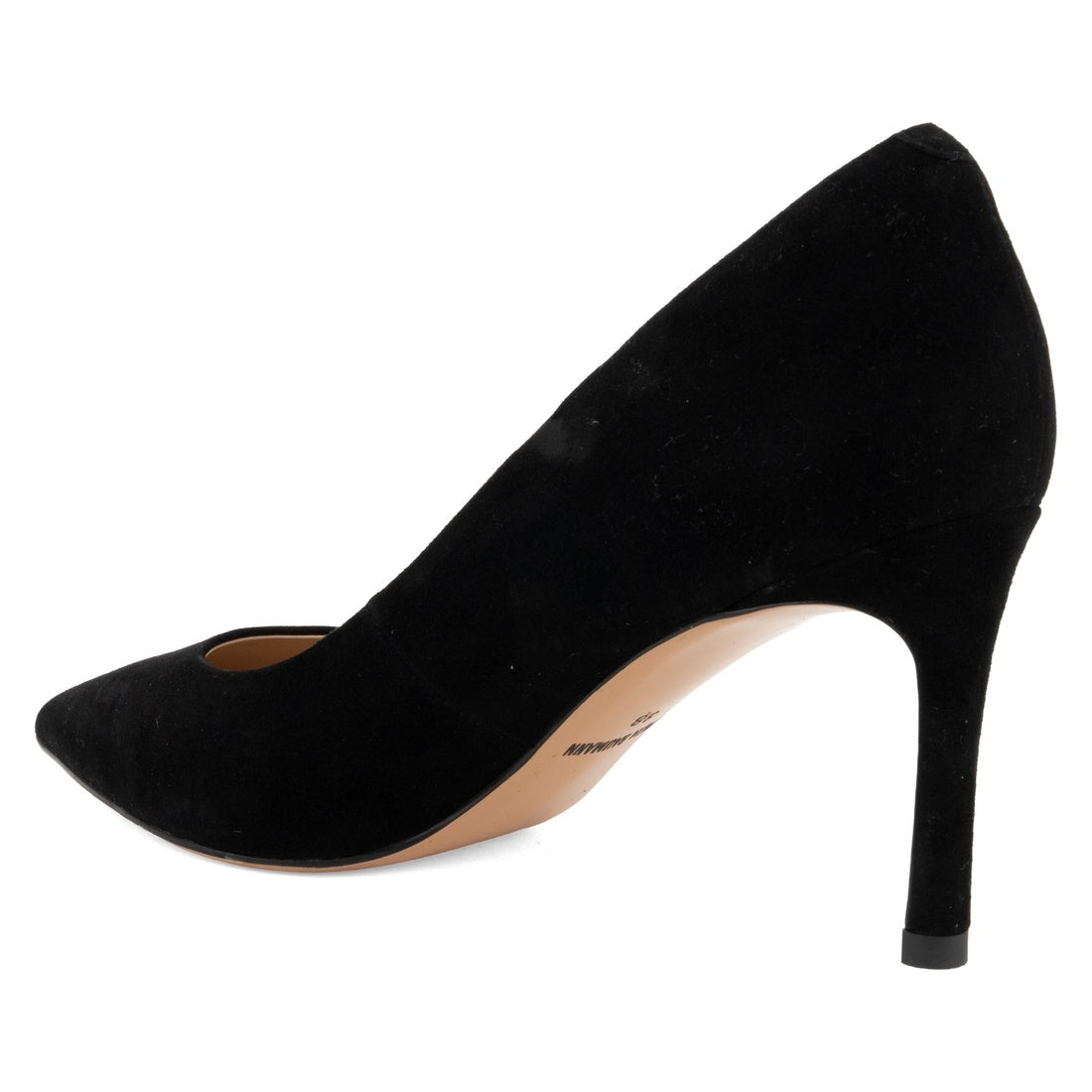 black casual closed pumps