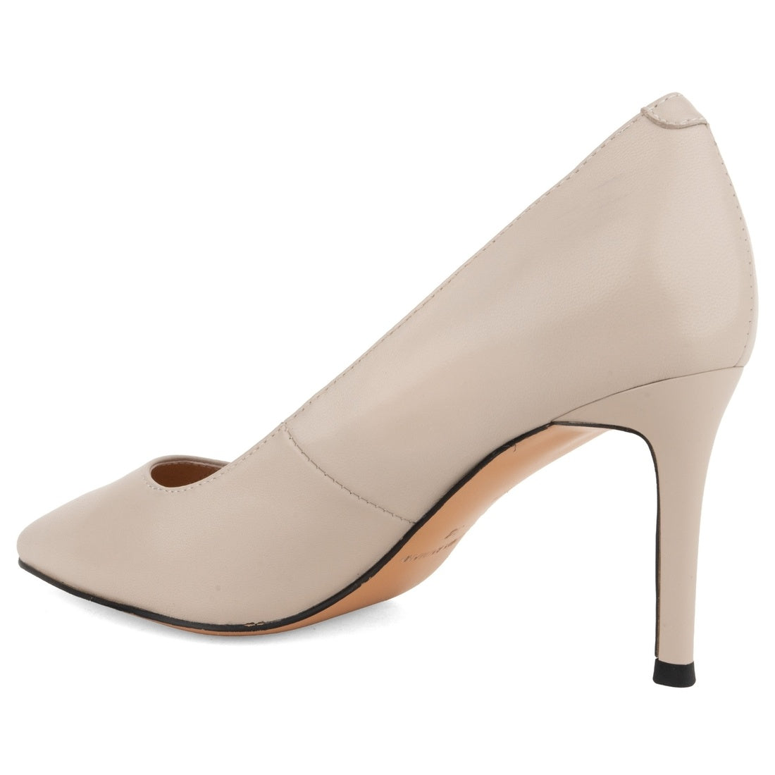 black casual closed pumps