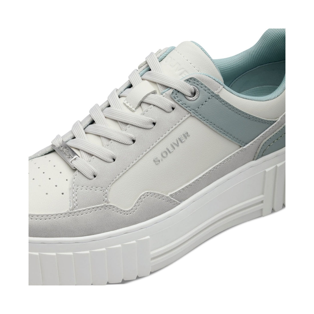white casual closed women laceup