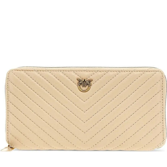 love birds wallet beige