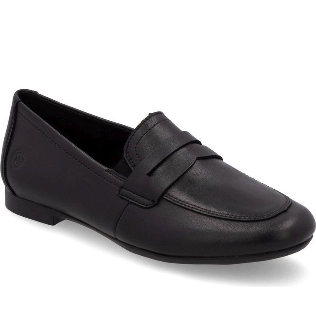 black casual closed loafers