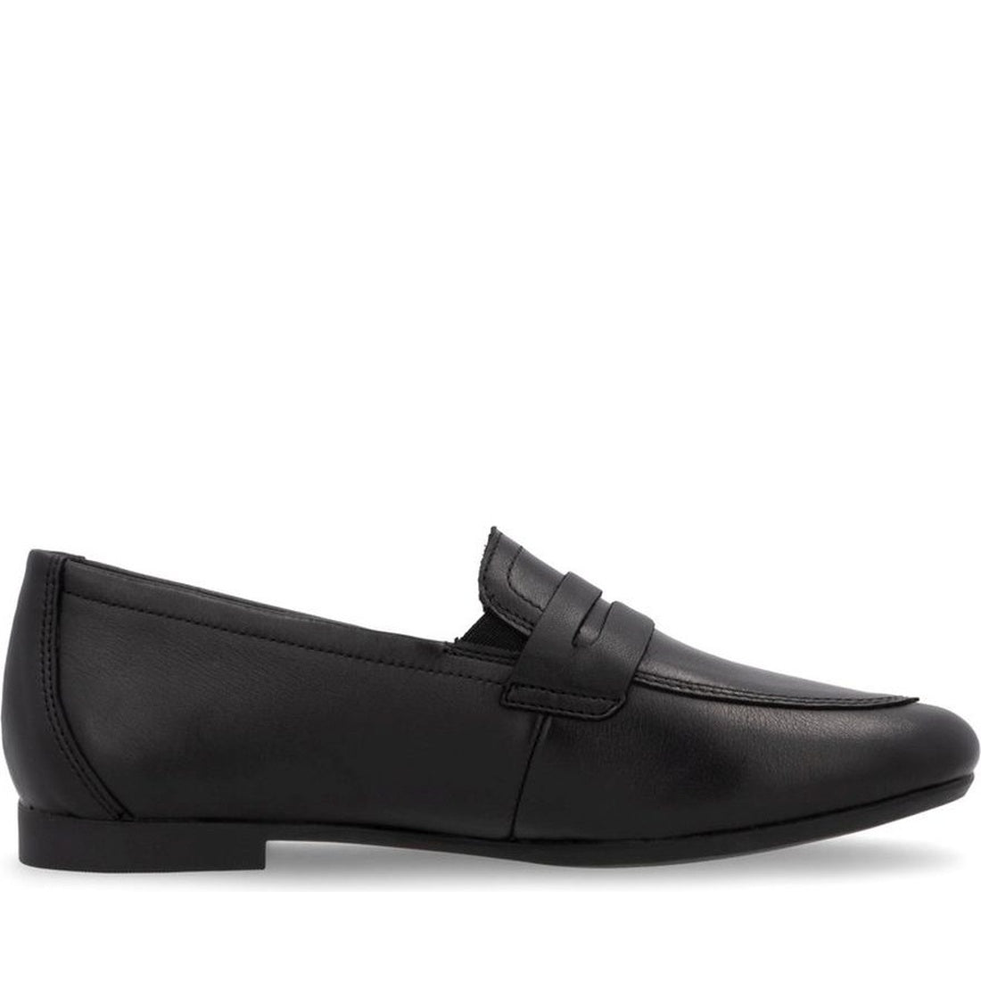 black casual closed loafers