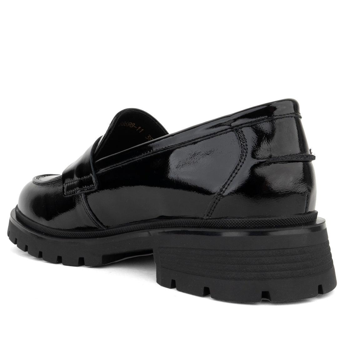 black classic closed loafers