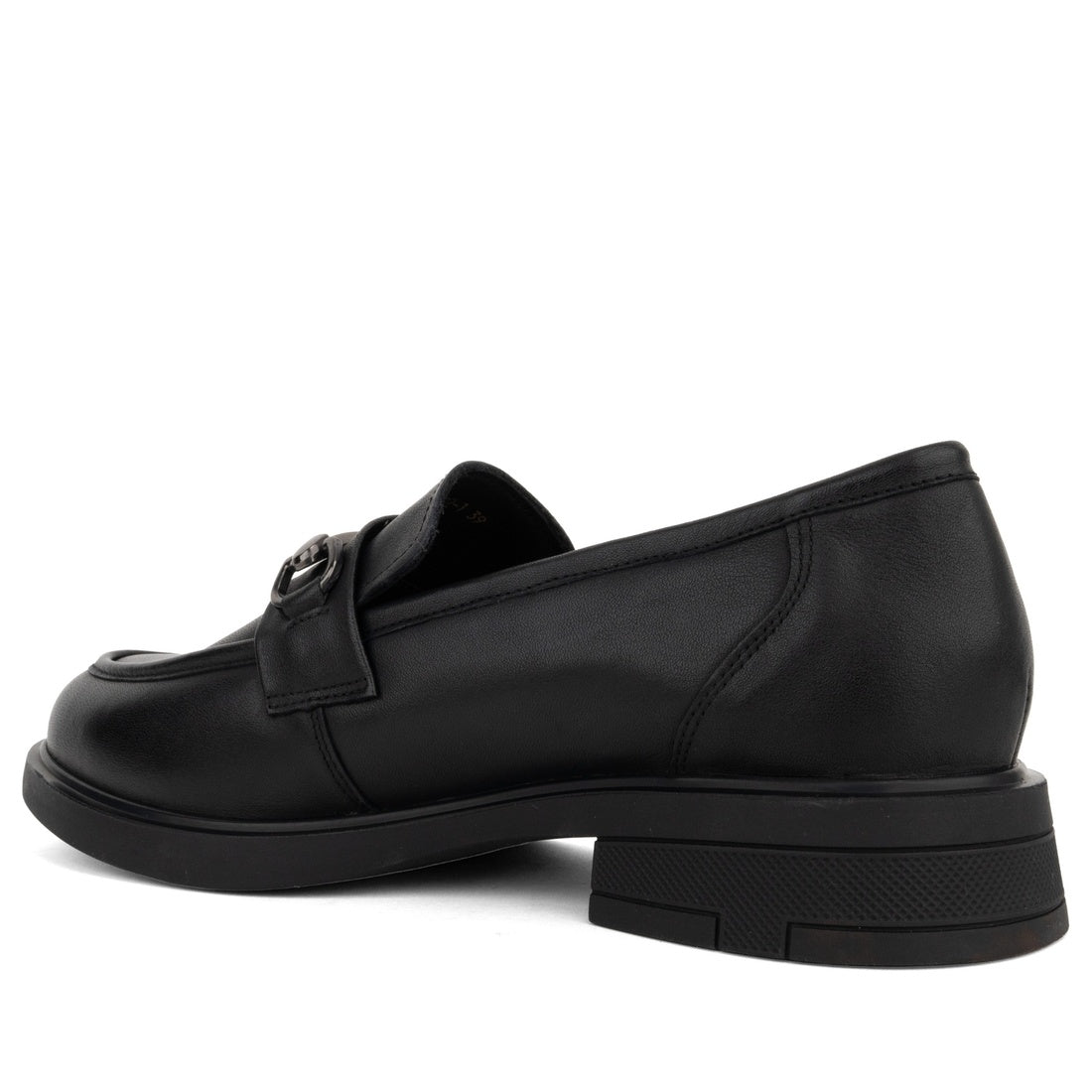 black classic closed loafers