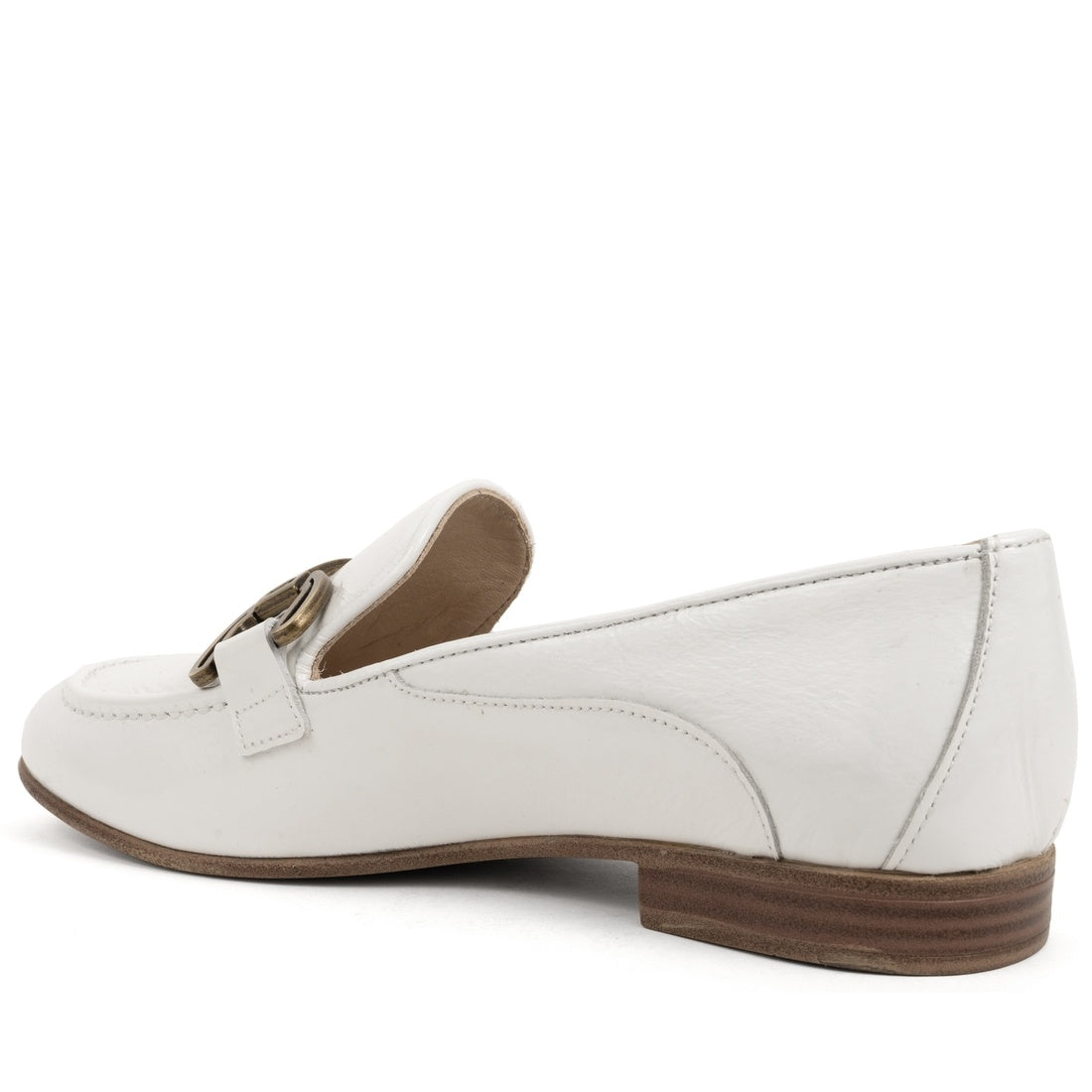 white casual closed shoes