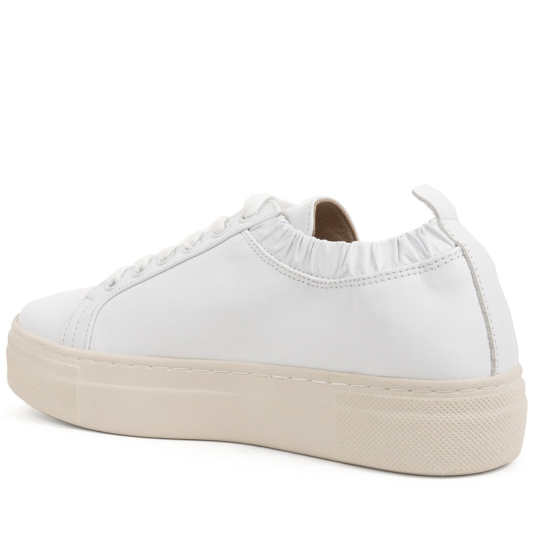 white casual closed shoes
