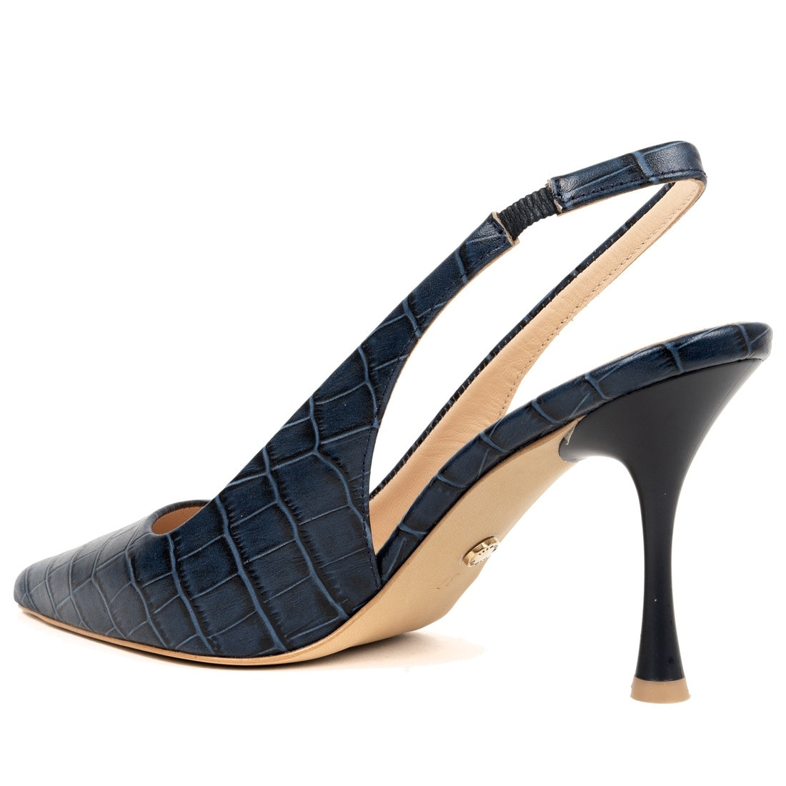 blue classic part-open pumps