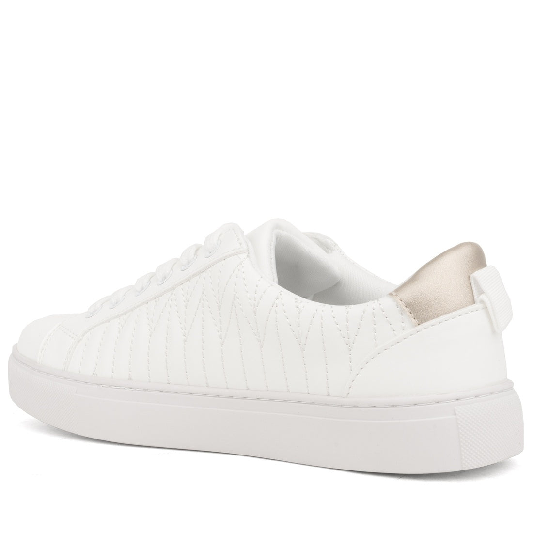 white closed sneakers
