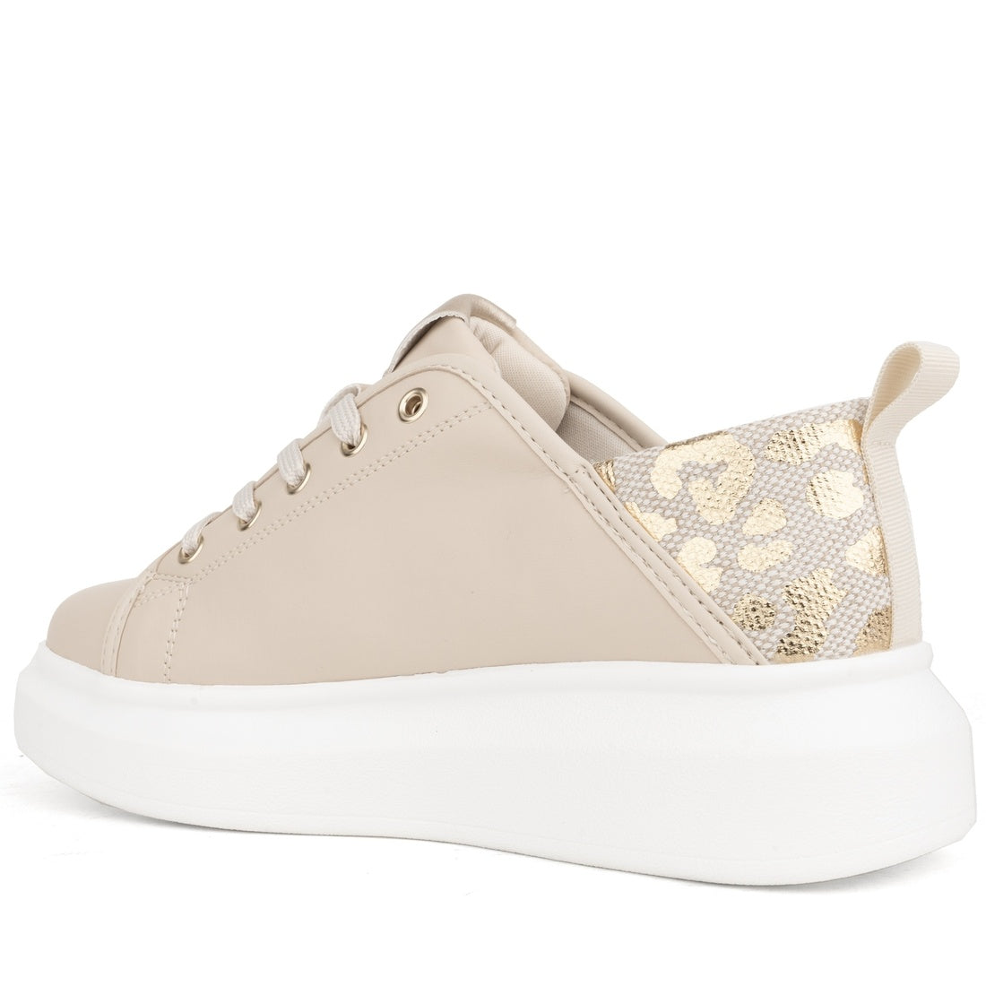 beige closed sneakers