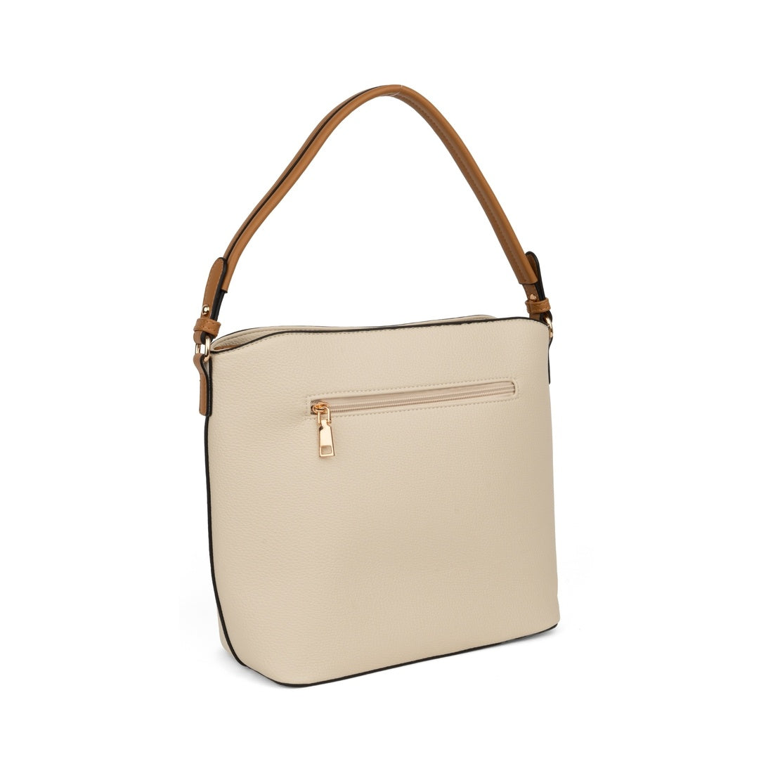 beige casual shoulder bag
