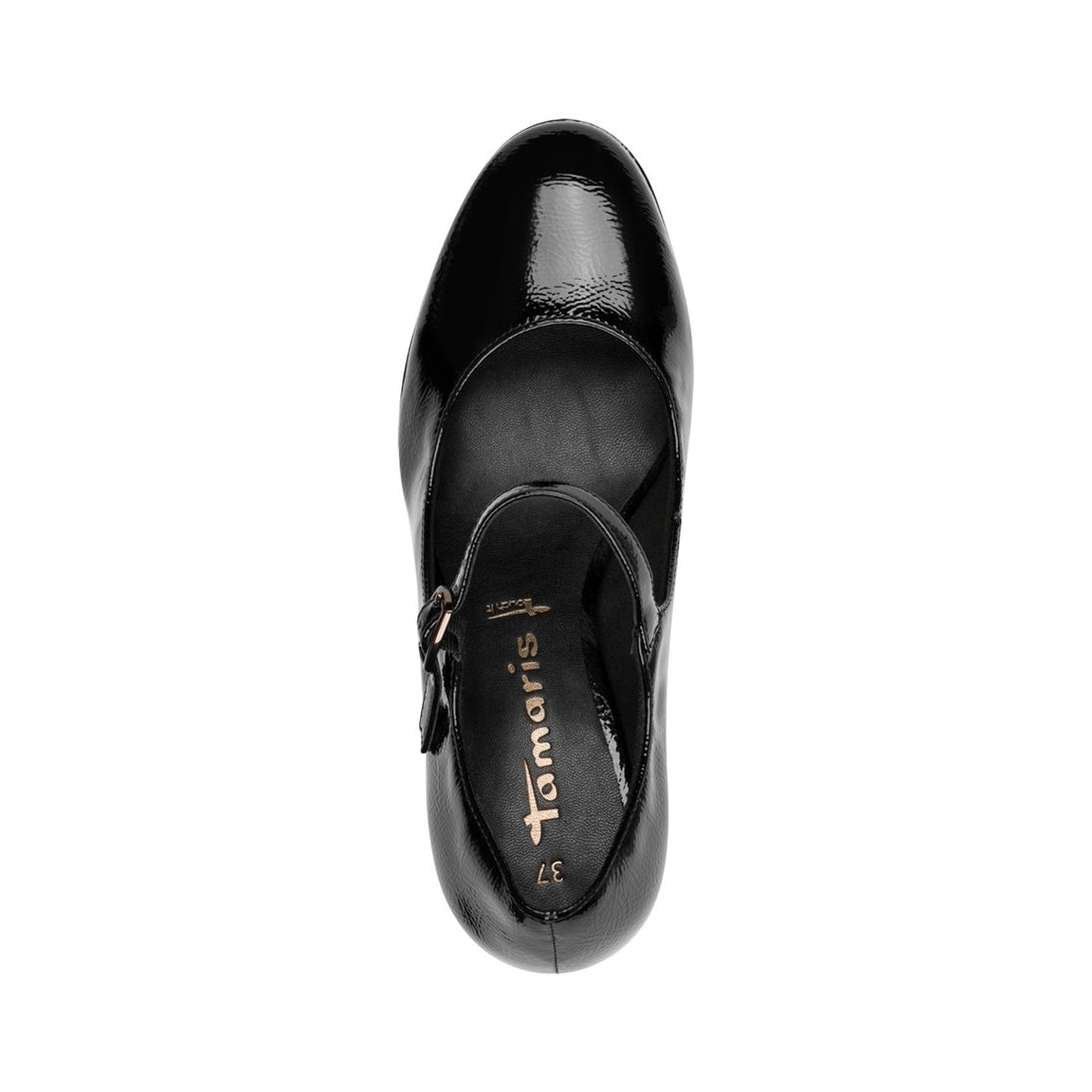 black elegant closed pumps