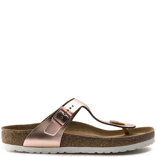Birkenstock Womens Gizeh Bs Metalic Cooper Slippers 1005049 | Vilbury London