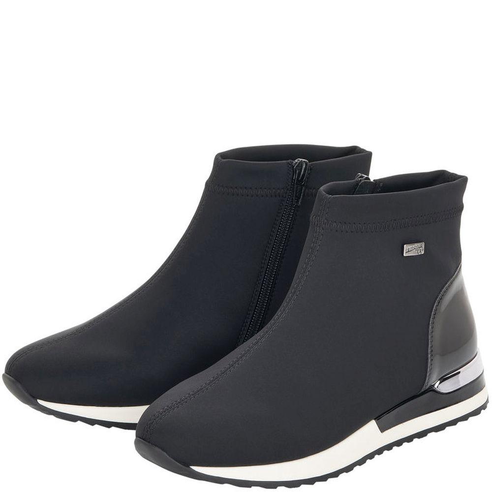 Remonte Womens Black Casual Booties R2571-02 | Vilbury London