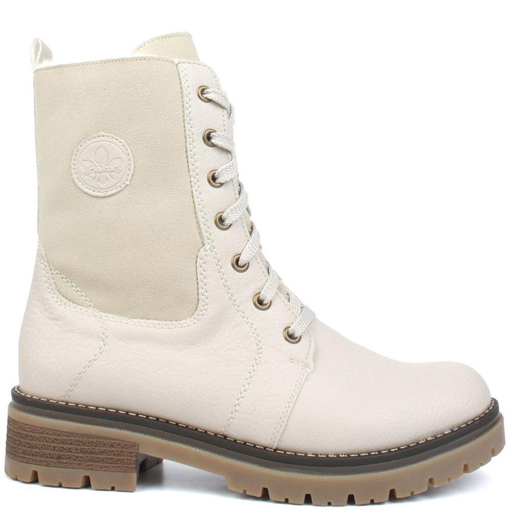 Rieker Womens Beige Casual Booties 70730-60 | Vilbury London