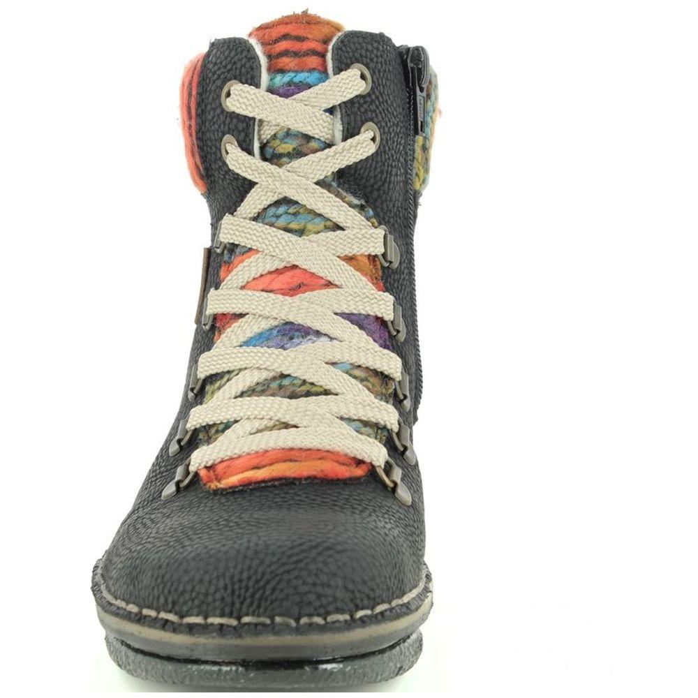 Rieker Womens Black Casual Booties 73343-00 | Vilbury London