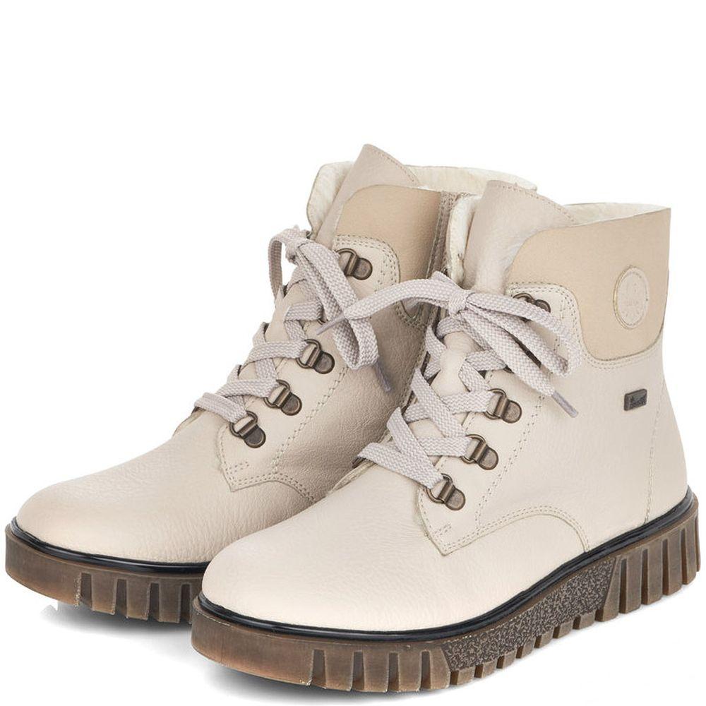 Rieker Womens Beige Casual Booties Y3433-60 | Vilbury London