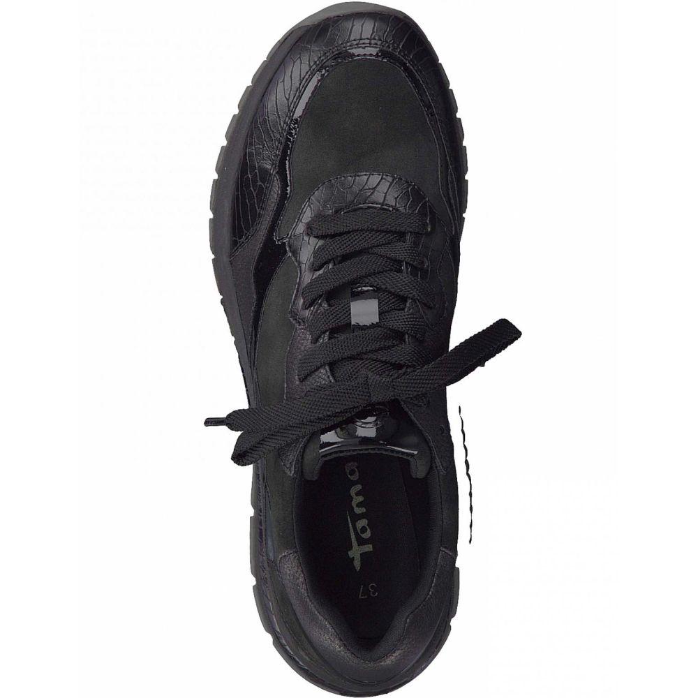Tamaris Womens Black Casual Trainers 1-23704-27 098 | Vilbury London