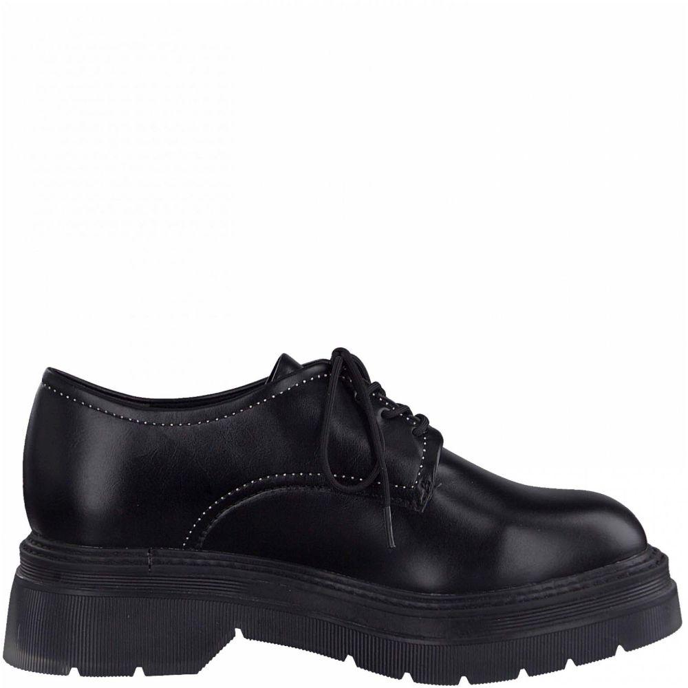 Tamaris Womens Black Casual Flats 1-23730-27 001 | Vilbury London