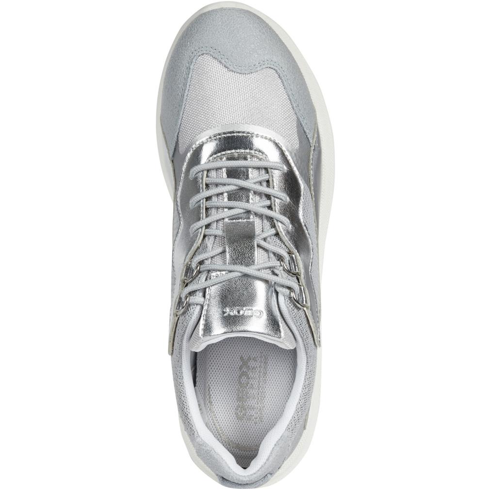 Geox Womens D Diodiana Silver Ice Trainers D15Nxg 0Bn77 C1290 | Vilbury London