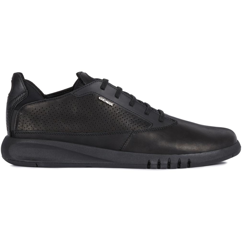 Geox Mens U Aerantis Black Trainers U927Fa 00043 C9997 | Vilbury London