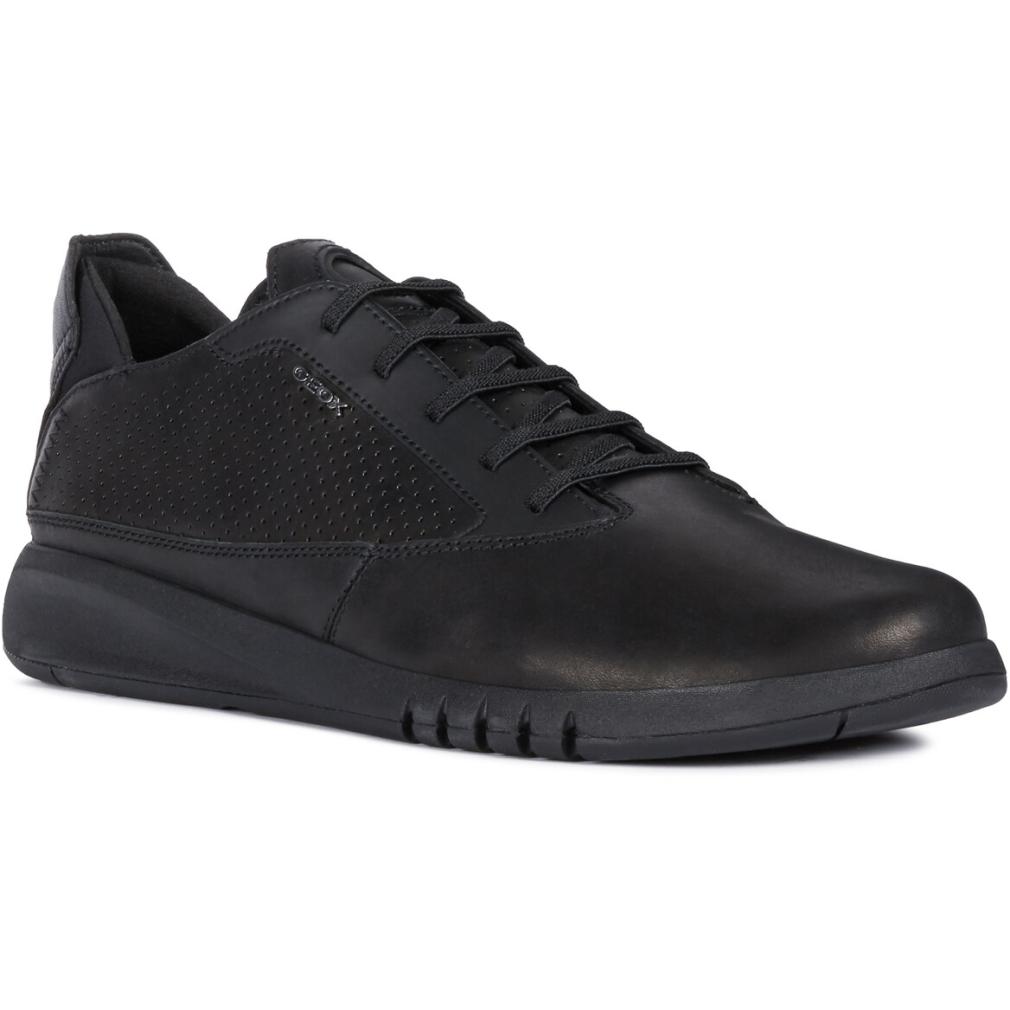 Geox Mens U Aerantis Black Trainers U927Fa 00043 C9997 | Vilbury London