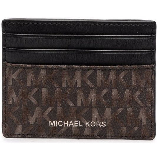 Michael Kors mens Brn Blk tall card case | Vilbury London