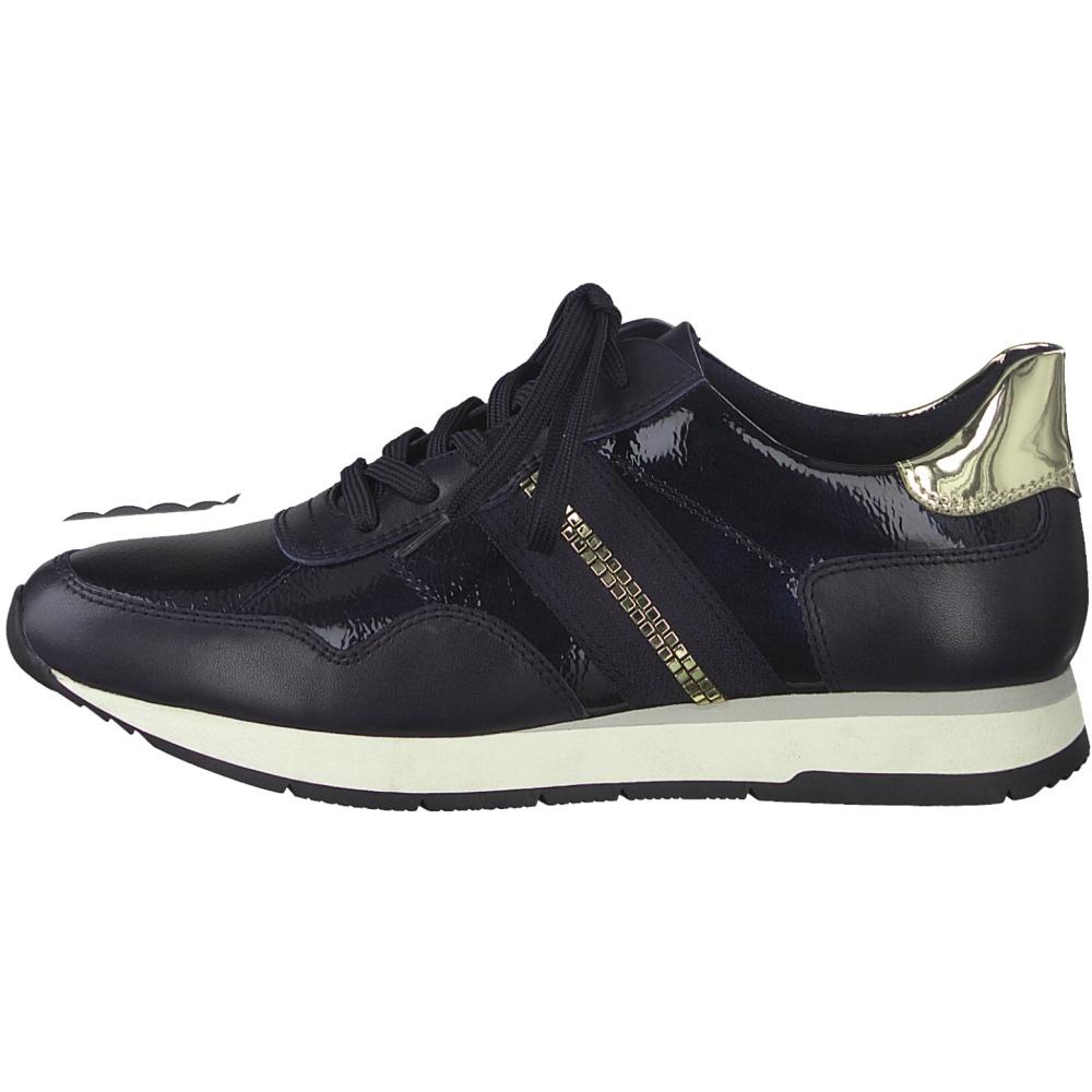 Tamaris Female Blue Flats Casual Navy Comb 23610 890 | Vilbury London