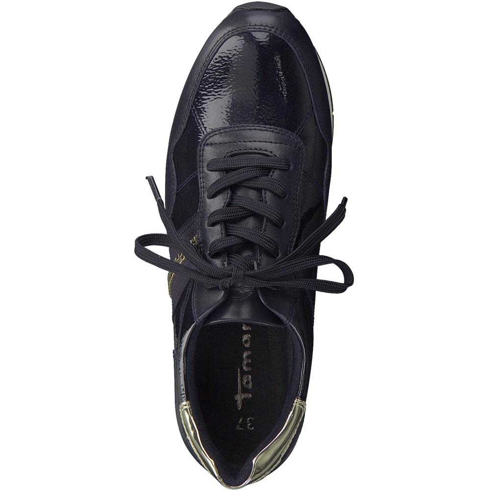 Tamaris Female Blue Flats Casual Navy Comb 23610 890 | Vilbury London
