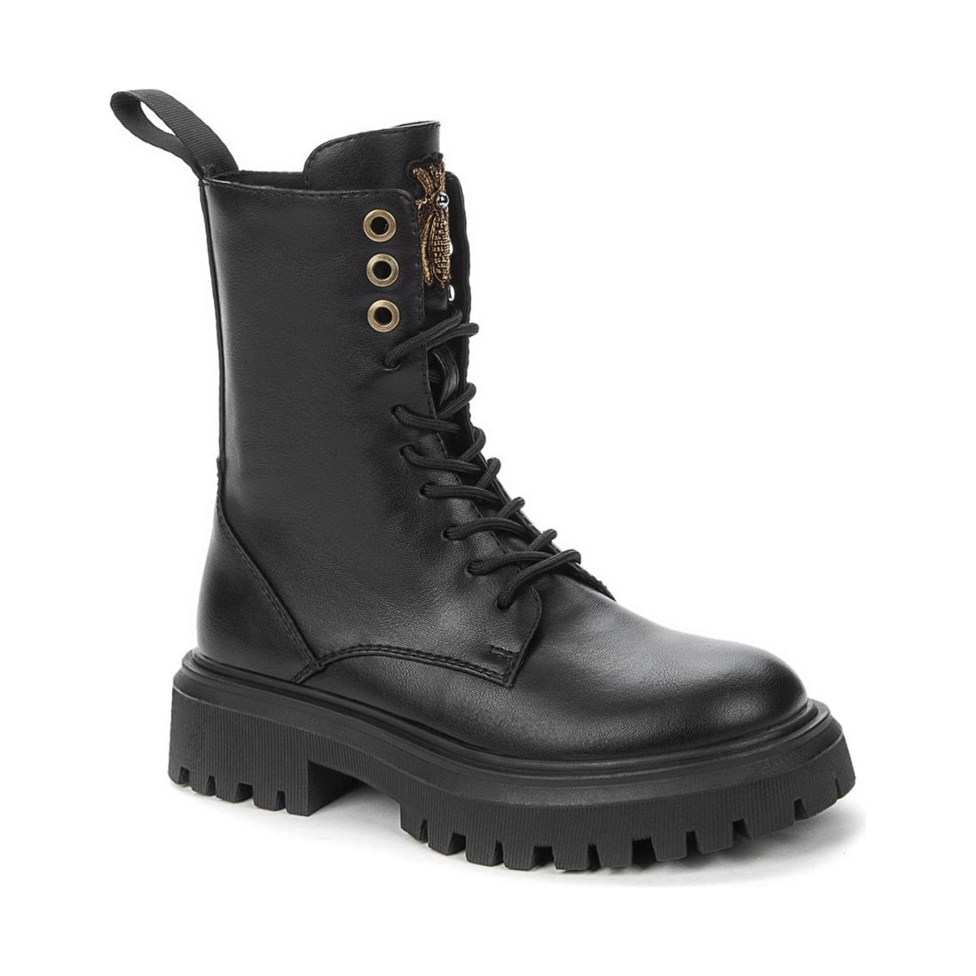 Betsy girls black casual closed booties | Vilbury London