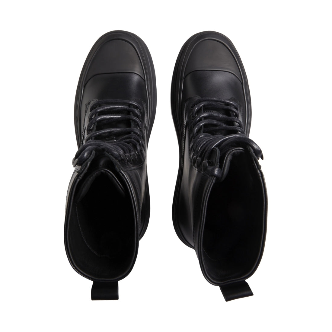 Calvin Klein mens black lace up boot high | Vilbury London