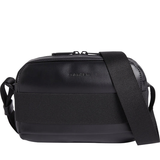 Calvin Klein mens black tech camera bag | Vilbury London