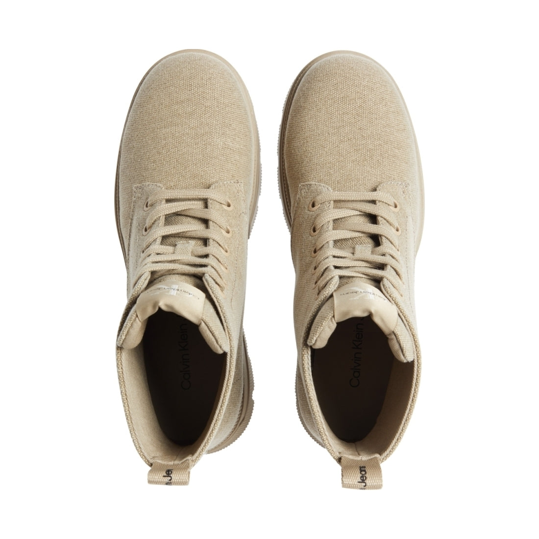 Calvin Klein Jeans womens travertine chunky combat laceup boot | Vilbury London