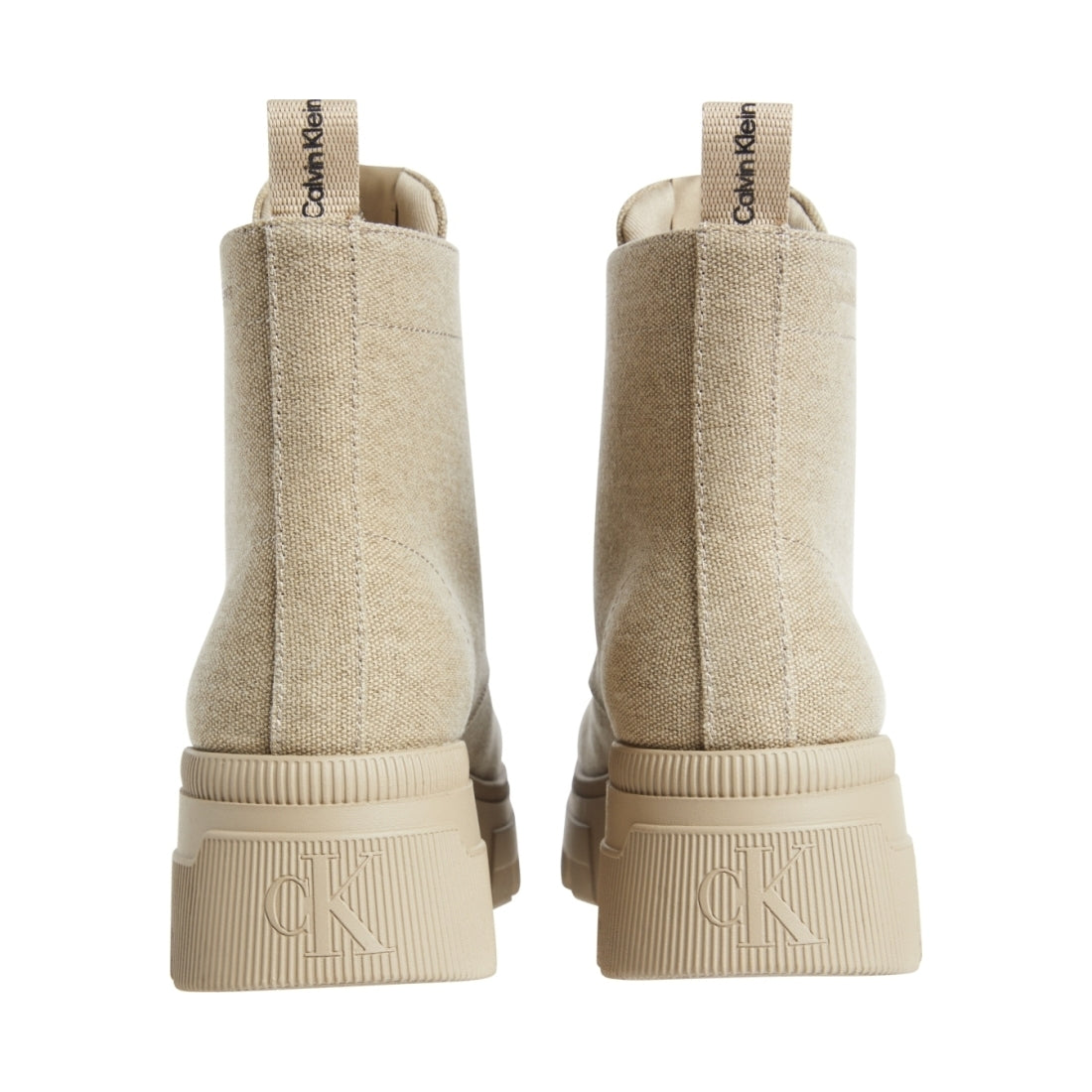 Calvin Klein Jeans womens travertine chunky combat laceup boot | Vilbury London