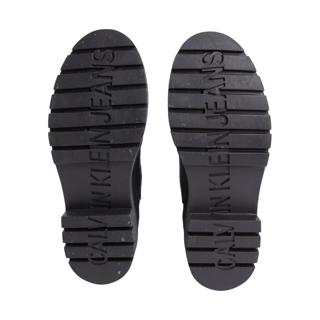 Calvin Klein Jeans womens triple black combat chelsea boot | Vilbury London