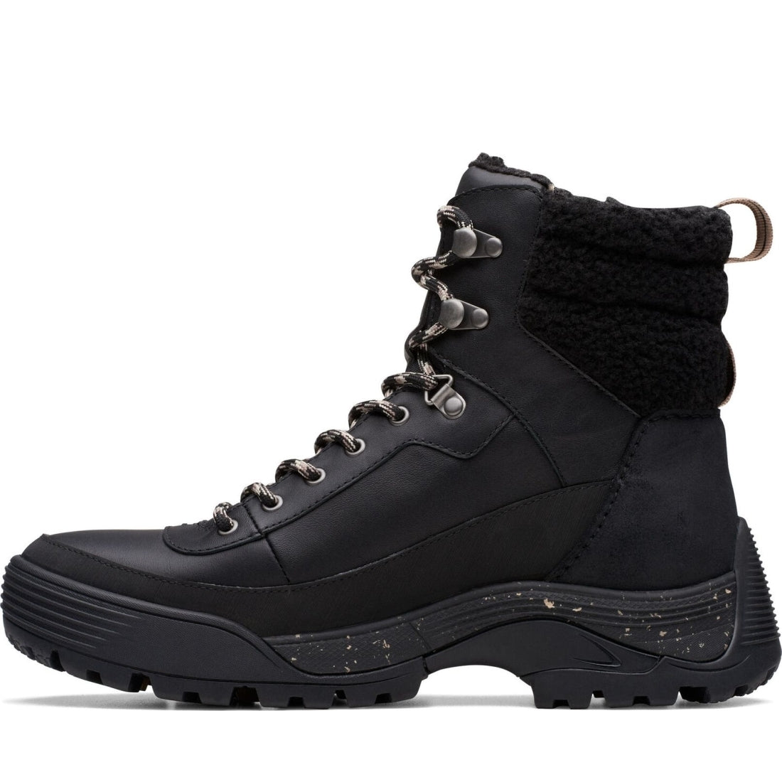 Clarks womens black atlhiketop gtx booties | Vilbury London