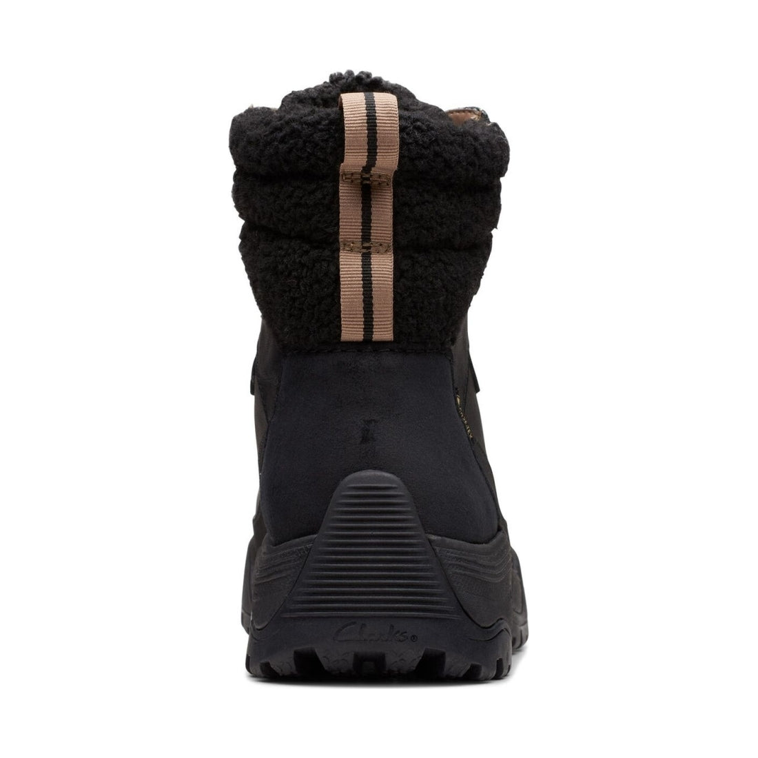 Clarks womens black atlhiketop gtx booties | Vilbury London