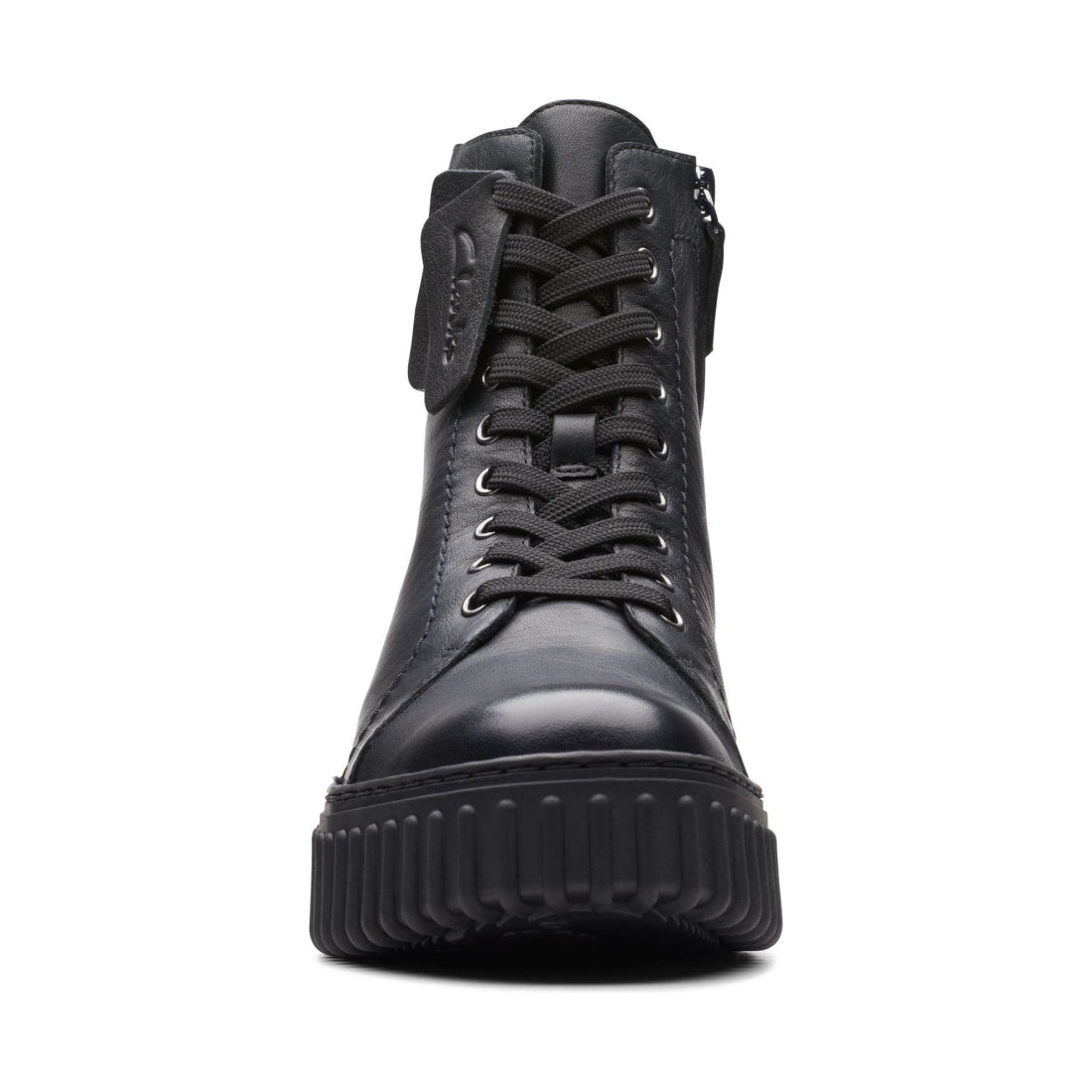 Clarks womens black torhill rise booties | Vilbury London