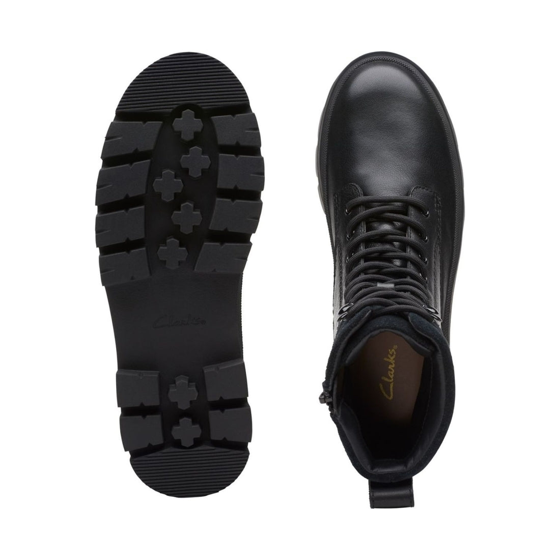 Clarks womens black orianna2 hike booties | Vilbury London