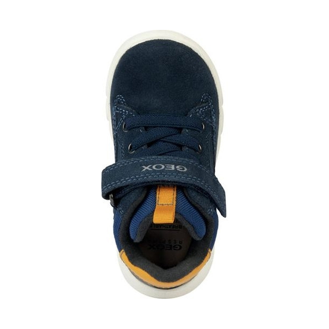 Geox boys navy, ochre hyroo booties | Vilbury London