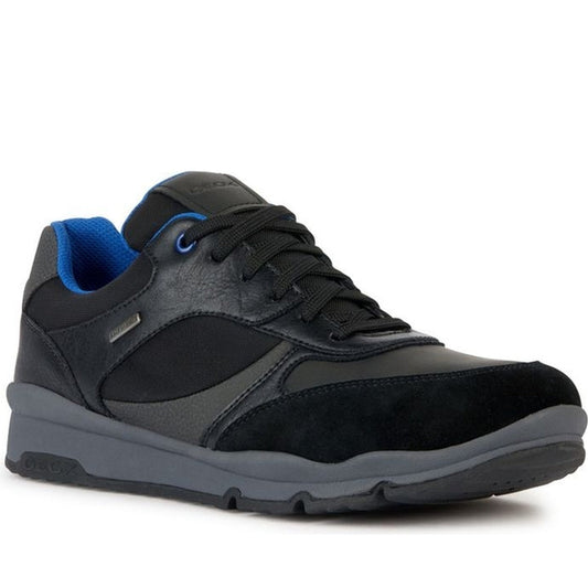 Geox mens black sandford abx sport shoe | Vilbury London