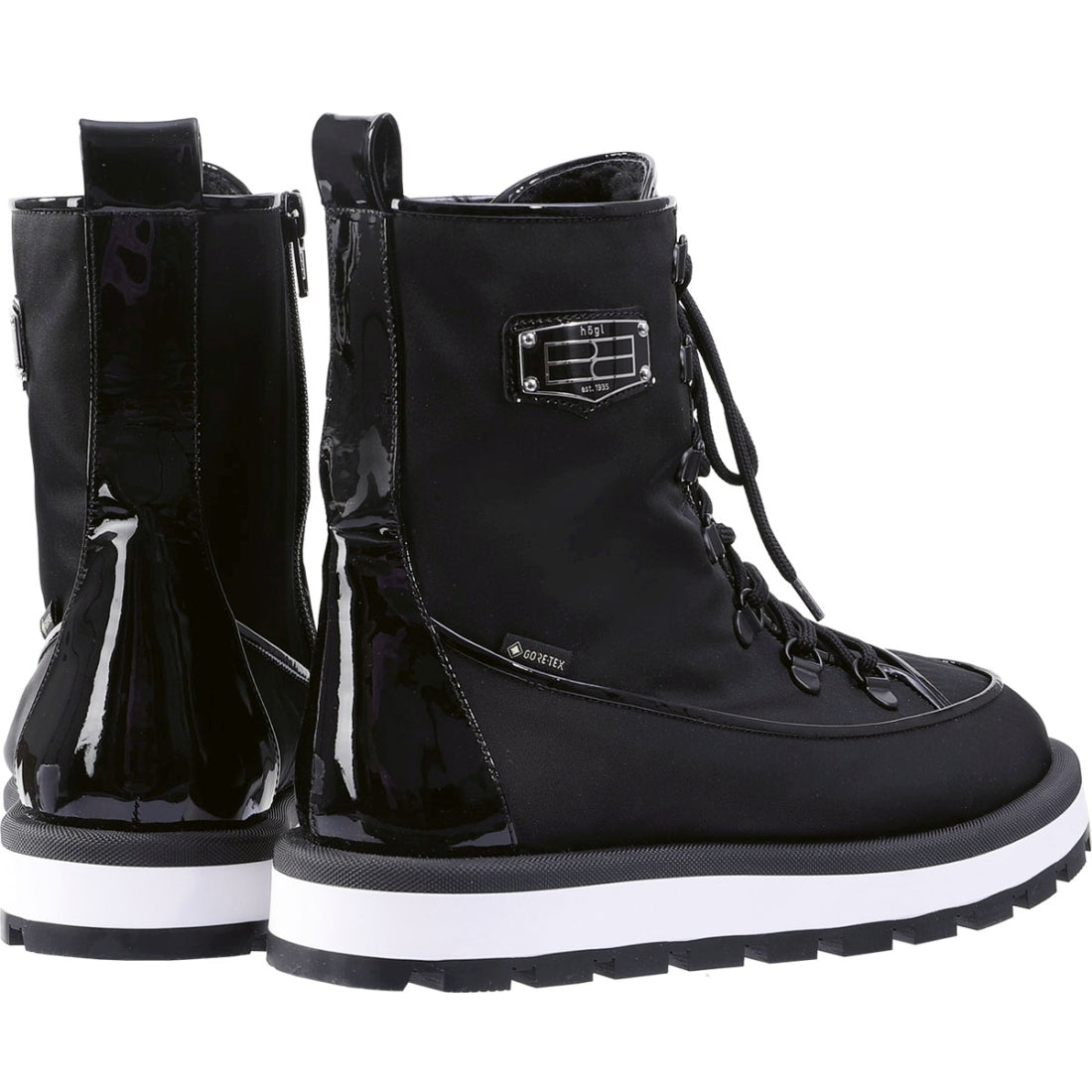 Hogl womens black walker booties | Vilbury London