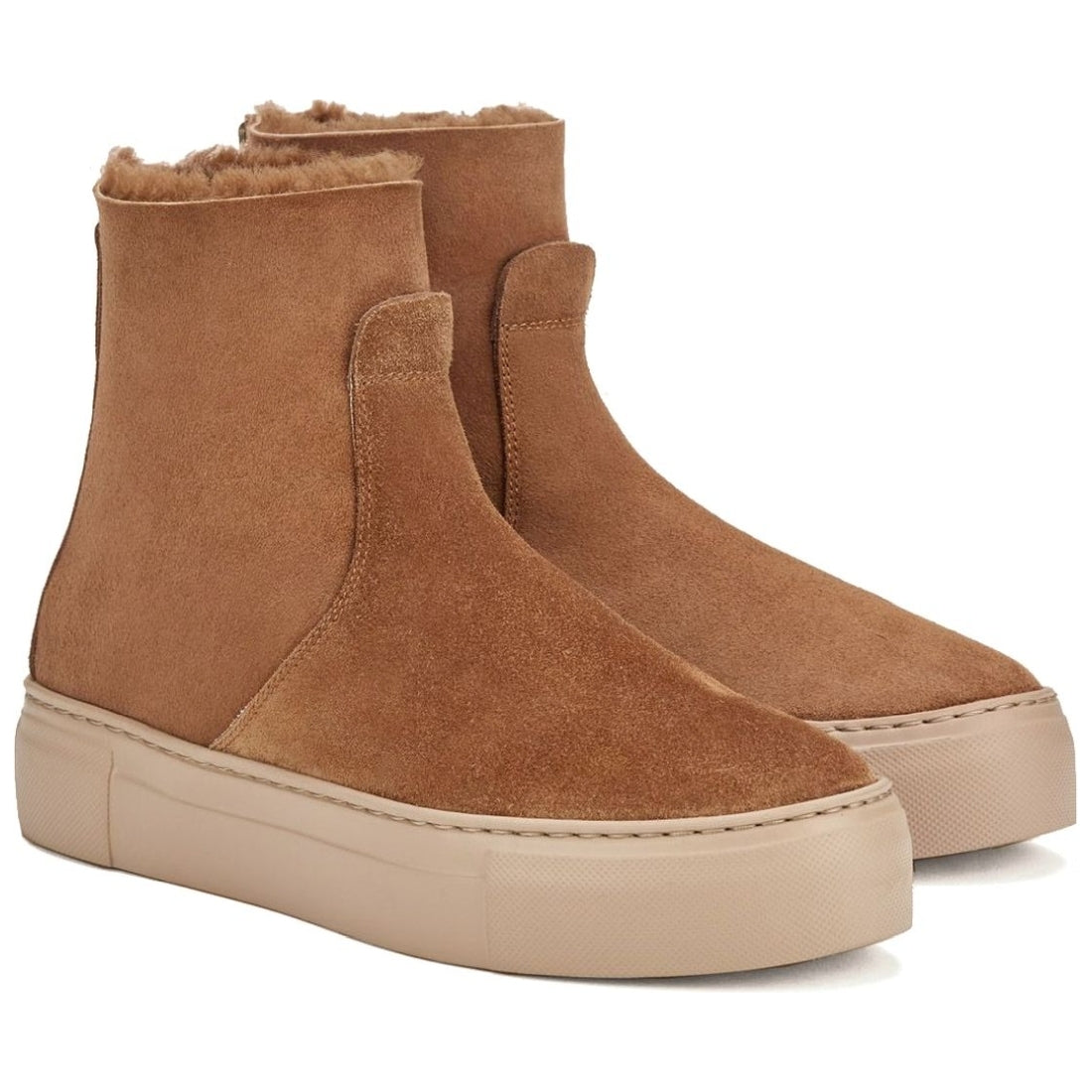 AGL womens brown meghan warm booties | Vilbury London