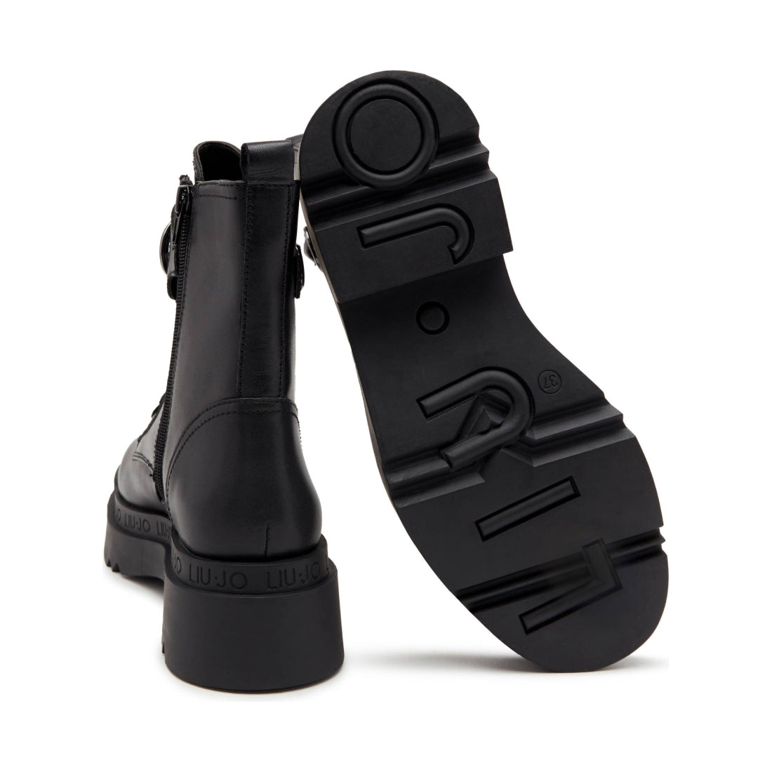 Liu Jo womens black love 40 booties | Vilbury London